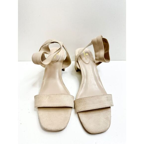 Bandolino Sandals Womens Size 11 Tan Kindlie Open Toe Elastic Ankle Strap - Picture 4 of 10
